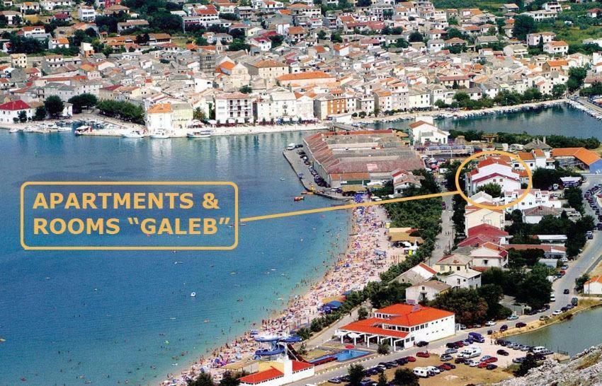 Villa Galeb Pag - At The Main Beach Pag Town Exterior foto